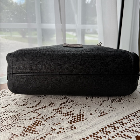 Dooney & Bourke Wakefield Black Leather 
Tassel Tote - Picture 6 of 9